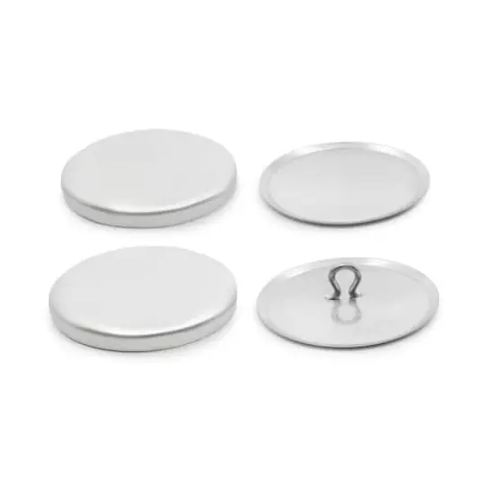 Dritz&reg; Silver Craft Cover Buttons & Tools, 48 Sets {4}