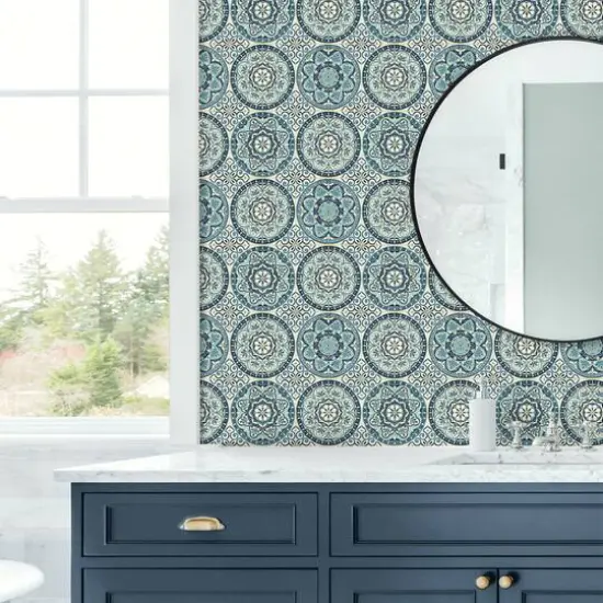 Surface Style Color Wheel Capri Peel & Stick Wallpaper {6}