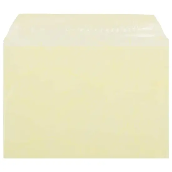 JAM Paper 5.063" x 7.188" Cello Sleeves with Self Adhesive Closures, 100ct. Yellow Fiber {5}