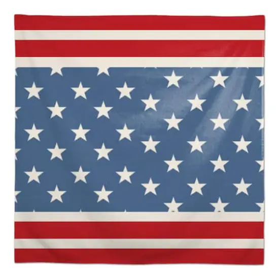 Designs Direct Red & Blue Stars & Stripes Tablecloth {1}