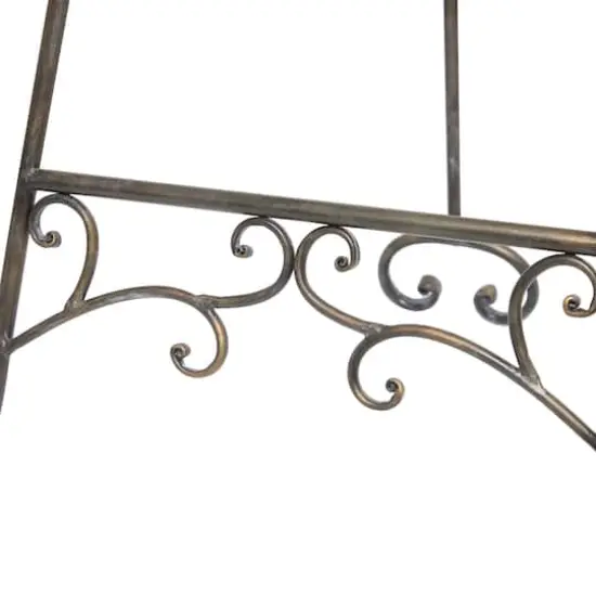 55" Bronze Metal Adjustable Display Stand Scroll Easel {4}