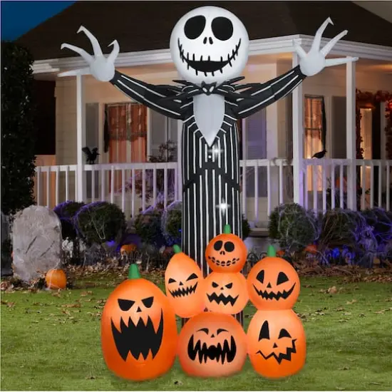 9ft. Airblown&reg; Inflatable Halloween Jack Skellington with Jack-O'-Lanterns {4}
