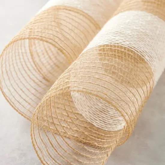 21" x 18ft. Jute Mesh Striped Ribbon by Celebrate It&reg; Occasions&trade; {4}