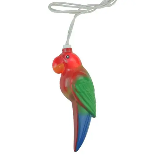 10ct. Beach Party Multicolored Tropical Parrot Patio String Lights {6}