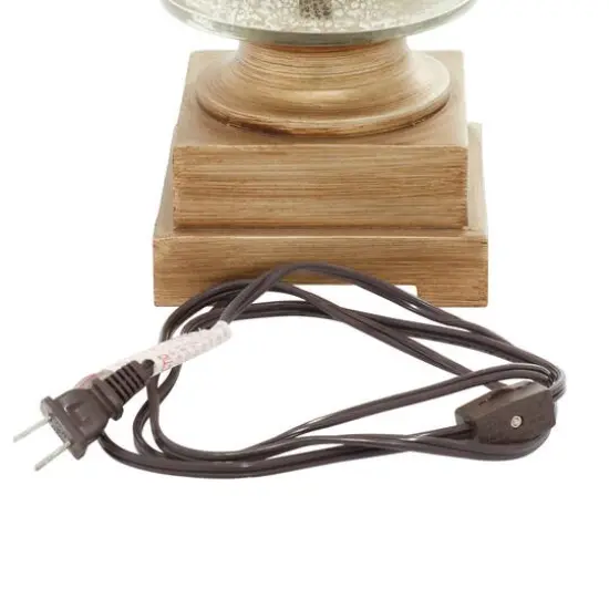 Set of 2" Gold Glass Glam Uplight, 18" {6}