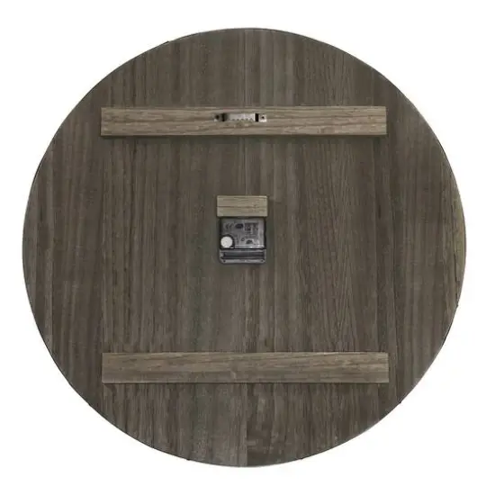 Elegant Designs Handsome 21" Farmhouse Wood Wall Clock Rustic Gray {8}