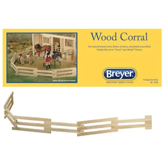 Reeves Breyer Traditional Wood Corral Fencing Toy {4}