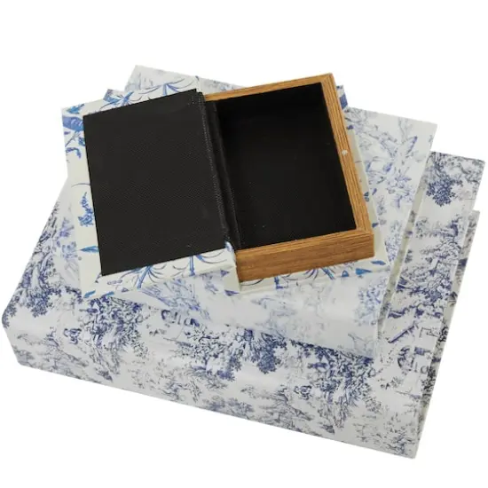 Nature & Foliage Canvas Faux Book Box Set {6}