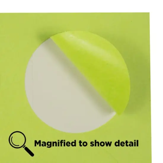 JAM Paper Circle Label Stickers Ultra Lime Green {6}