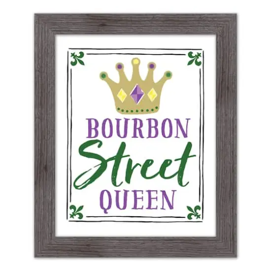 Bourbon Street Queen Western Gray Framed Print {1}