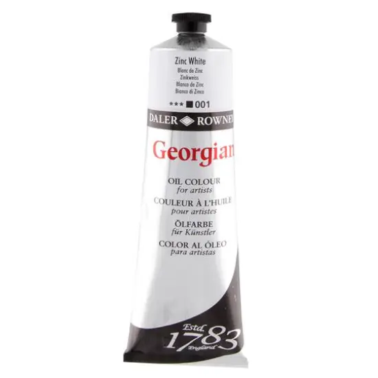 Daler-Rowney&reg; 225mL Georgian Oil Paint Zinc White {1}