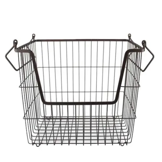 DII&reg; Large Rectangle Metal Basket Bronze {1}