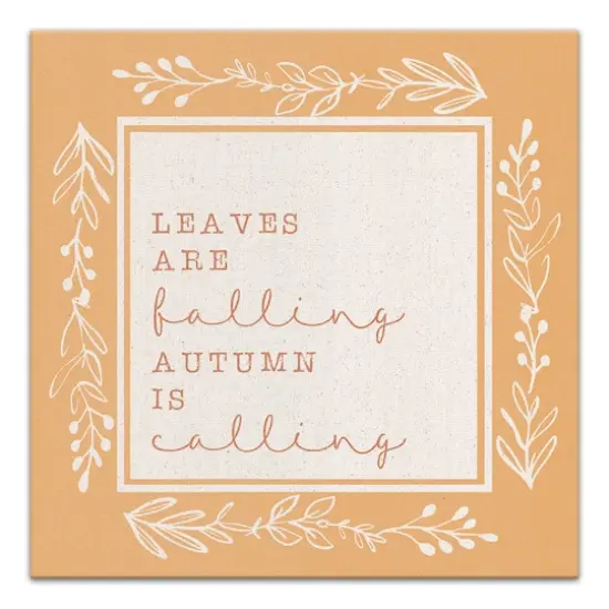Leaves Are Falling Canvas Wall Art {1}