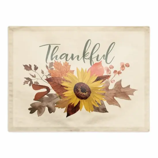 Thankful Sunflower Placemat {1}