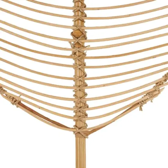 79" Brown Rattan Leaf Handmade Palm Leaf {4}