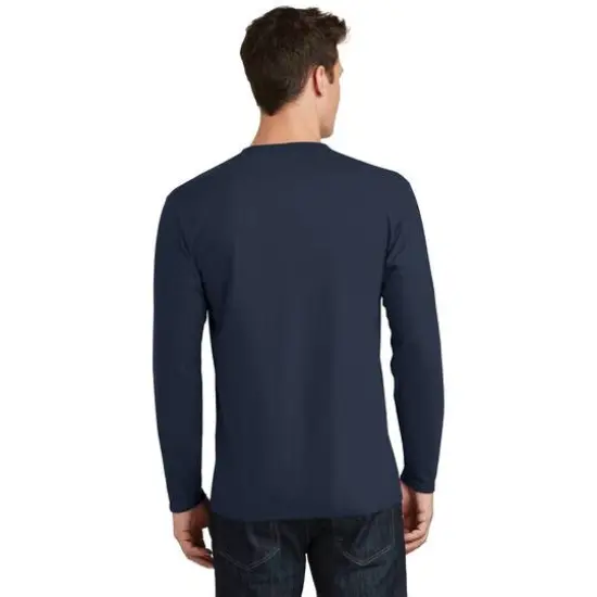 Port & Company&reg; Fan Favorite&trade; Colors Long Sleeve T-Shirt Deep Navy {6}