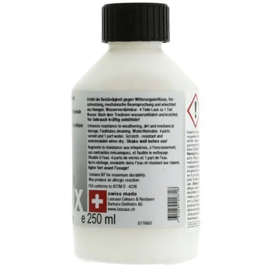 Lascaux Transparent Matte UV Varnish, 250mL {3}