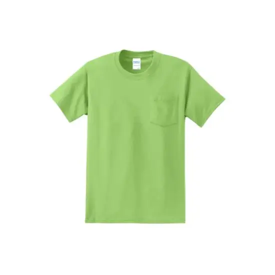 Port & Company&reg; Essential Pocket T-Shirt Lime {1}