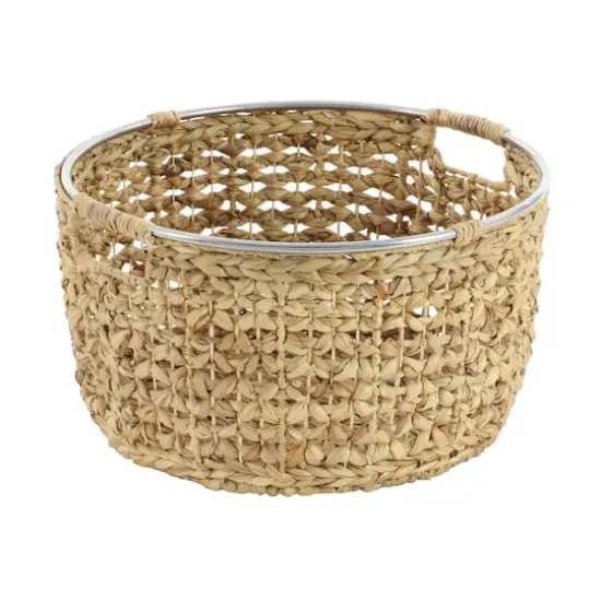 Tan Sea Grass Natural Storage Basket Set {5}