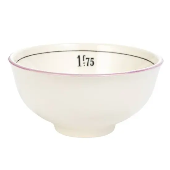 Hello Honey&reg; 4.75" Factorial Numbers Design Stoneware Bowl Set {5}