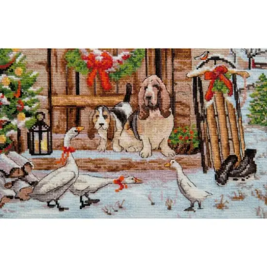 Charivna Mit Counted cross stitch kit Friends on a walk {1}