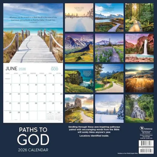 2026 Paths to God Wall Calendar {6}