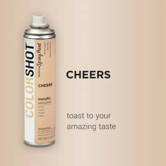 COLORSHOT&reg; Premium Metallic Spray Paint Cheers {3}