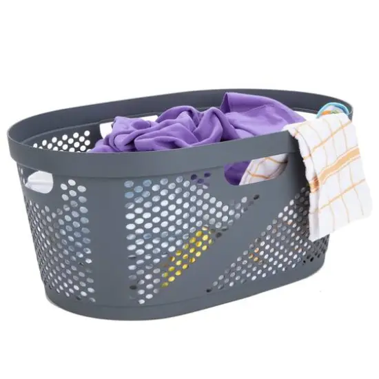 Mind Reader 10.5'' Laundry Hamper Gray {8}