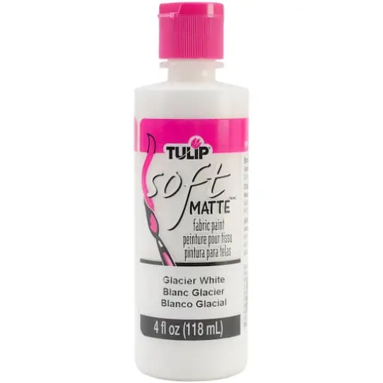 Tulip&reg; Matte Soft Fabric Paint, 4oz. Glacier White {1}