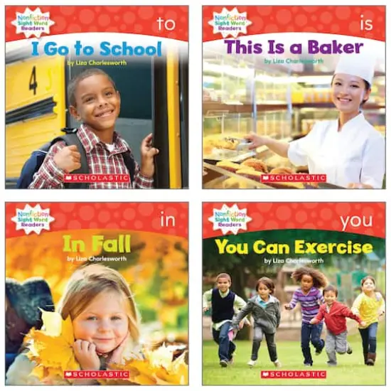 Scholastic Nonfiction Sight Word Readers Set, Guided Reading Level A {8}