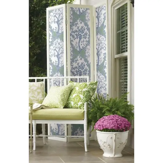 RoomMates Tree & Vine Ogee Peel & Stick Wallpaper Blue and green {4}
