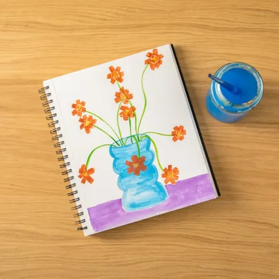 Black Hard Cover Watercolor Pad by Artist's Loft&trade;, 8.5" x 11" {3}