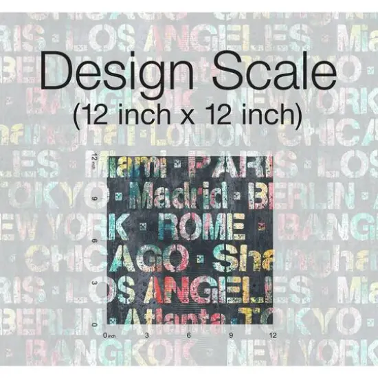 RoomMates Cities Of The World Peel & Stick Wallpaper Pink/Yellow {9}