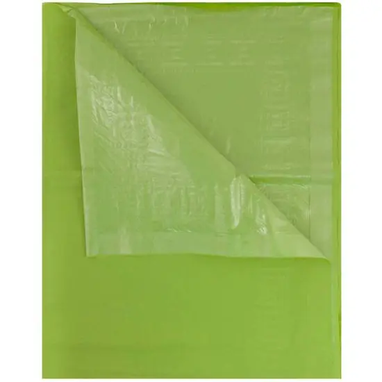 JAM Paper 108" Rectangular Plastic Lined Paper Table Cover Lime Green {4}