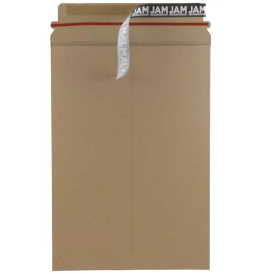 JAM Paper 6" x 8" Brown Kraft Flat Photo Mailer Peel & Seal Closure Envelopes, 6ct. {3}