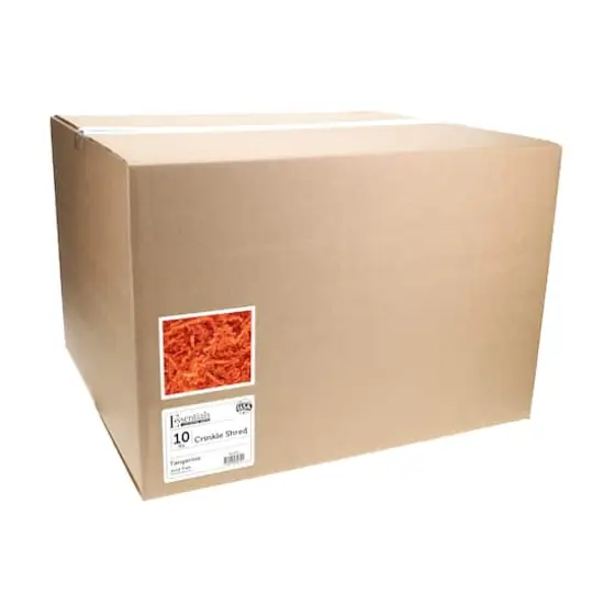 Essentials by Leisure Arts Crinkle Shred Box, 10lb. Tangerine {4}