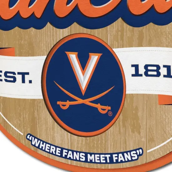 NCAA Fan Cave Sign Virginia Cavaliers {6}