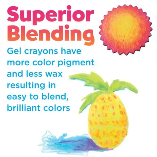 Faber-Castell 6 Color Neon Gel Crayons {4}