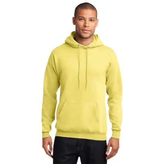 Port & Company&reg; Brights Core Fleece Pullover Hooded Sweatshirt Yellow {4}