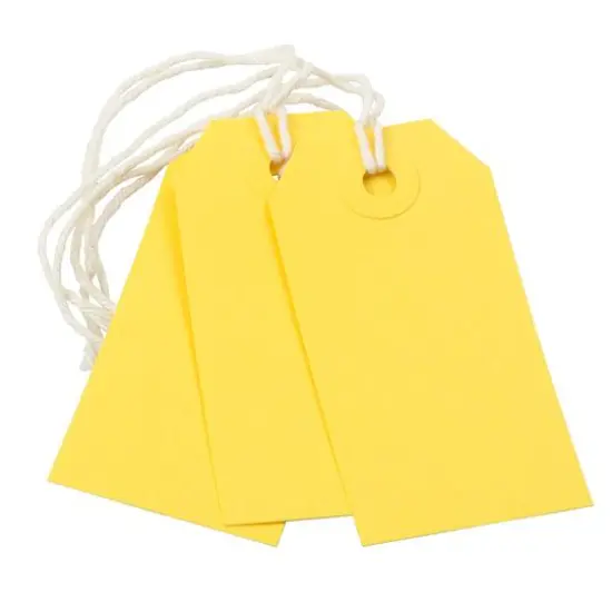 JAM Paper Gift Tags, 100ct. Yellow {3}
