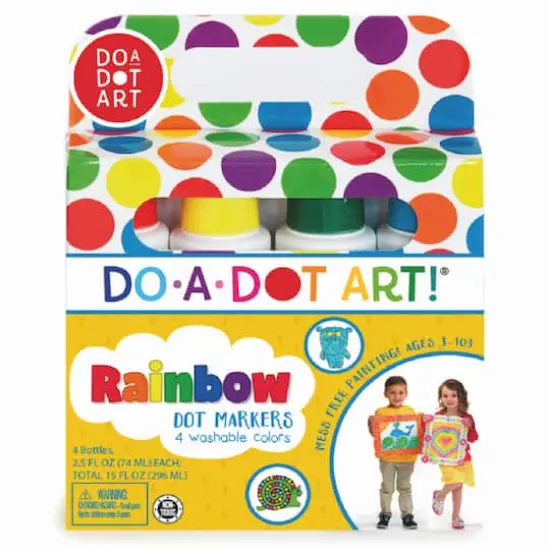 Do-A-Dot Art&reg; Washable Rainbow Dot Markers, 2 Packs of 4 {3}