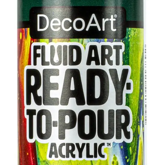 DecoArt&reg; Fluid Art Ready-to-Pour Acrylic&trade; Paint, 8oz. Emerald Green {9}