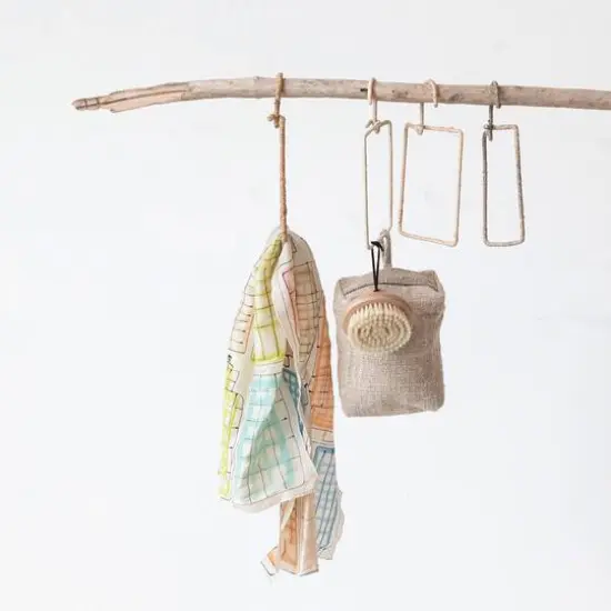 Hello Honey&reg; Aluminum & Natural Fiber Wrapped Hanger Set {3}