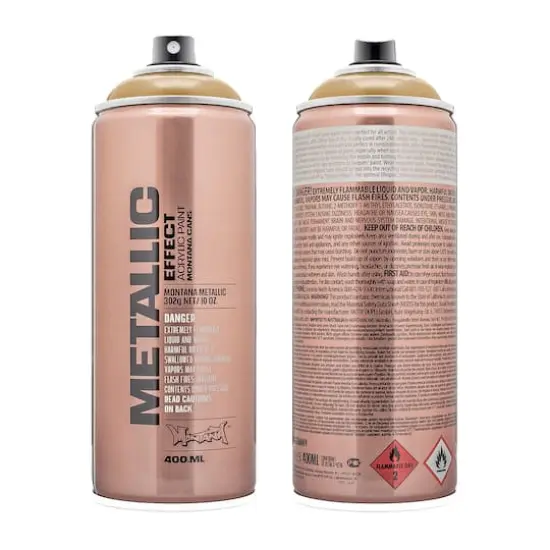 Montana&trade; Cans Metallic Effect Spray Paint, 400mL Gold {1}