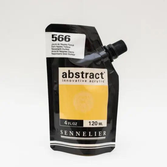 Sennelier Abstract® Satin Acrylic Paint, 4oz. Naples Yellow {1}