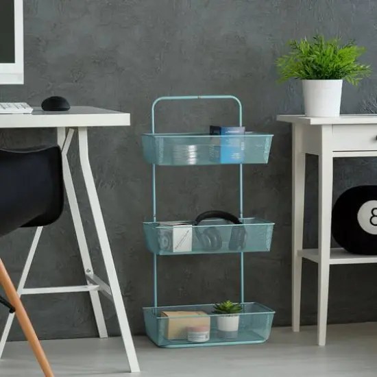 NEX&trade; 15" Over the Door Basket Organize Blue {7}