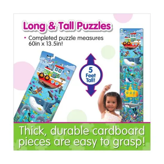 Long & Tall Puzzle - Under The Sea: 50+ Pcs {6}