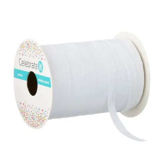 75yd. Raffia Ribbon by Celebrate It&trade; White {1}