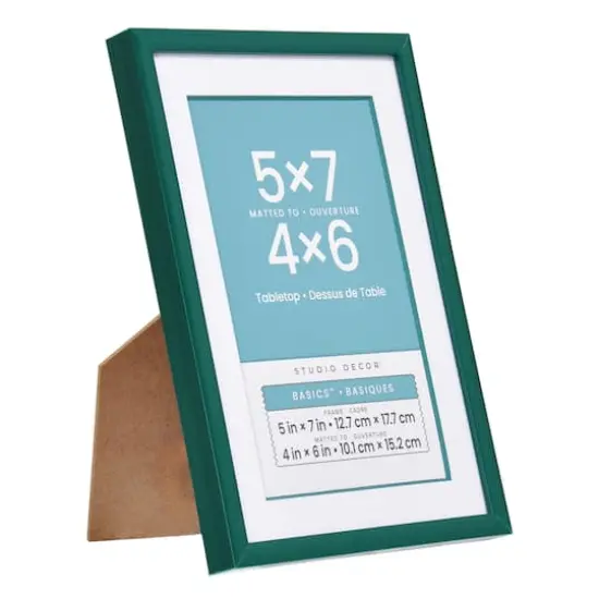 Basics&trade; Tabletop Frame with Mat by Studio D&eacute;cor&reg; Emerald {3}