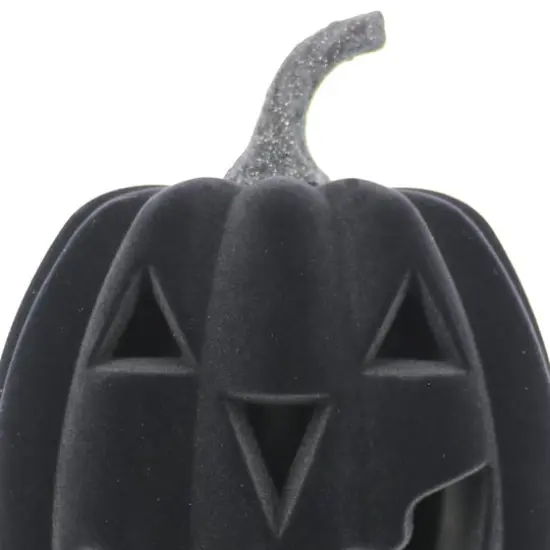 9.5" Flocked LED Jack-O'-Lantern Tabletop Décor by Ashland® {4}
